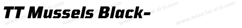 TT Mussels Black字体转换